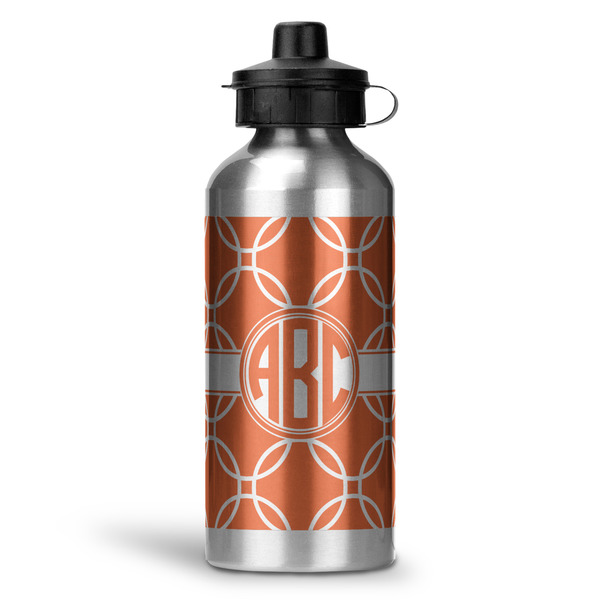Custom Linked Circles Water Bottles - 20 oz - Aluminum (Personalized)