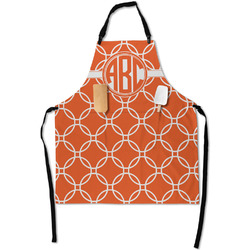 Linked Circles Apron With Pockets w/ Monogram