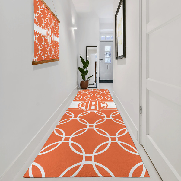 Linked Circles Area Rug Sizes - In Context (vertical)