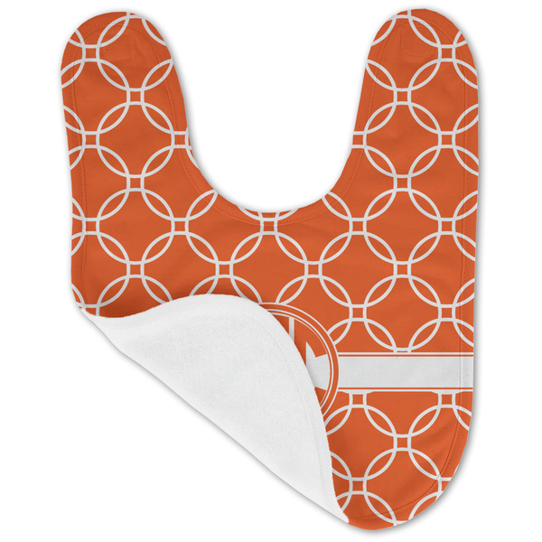 Linked Circles Baby Bib - AFT folded
