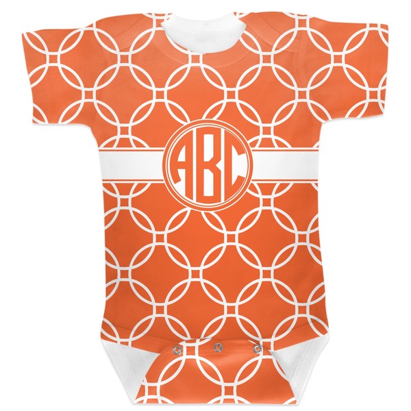 Custom Linked Circles Baby Bodysuit 0-3 (Personalized)