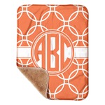 Linked Circles Sherpa Baby Blanket - 30" x 40" w/ Monograms