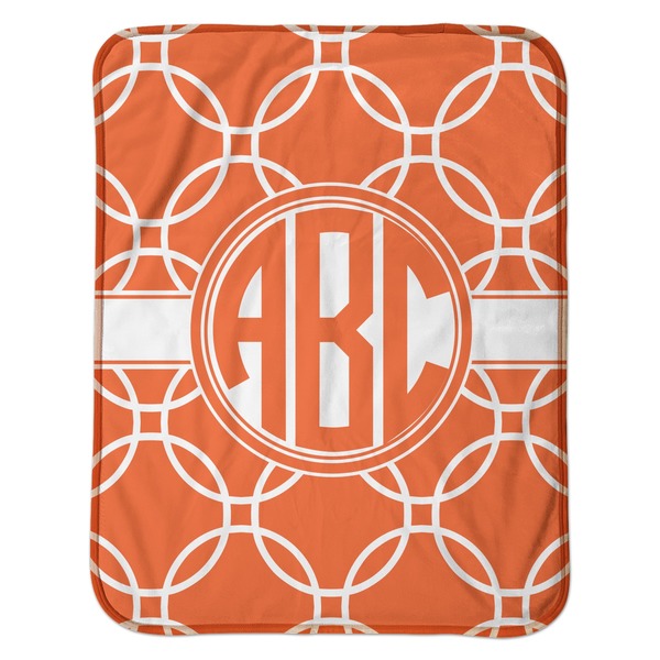 Linked Circles Baby Sherpa Blanket - Flat