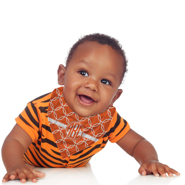 Linked Circles Bandana Bib - (Lifestyle 1 boy)