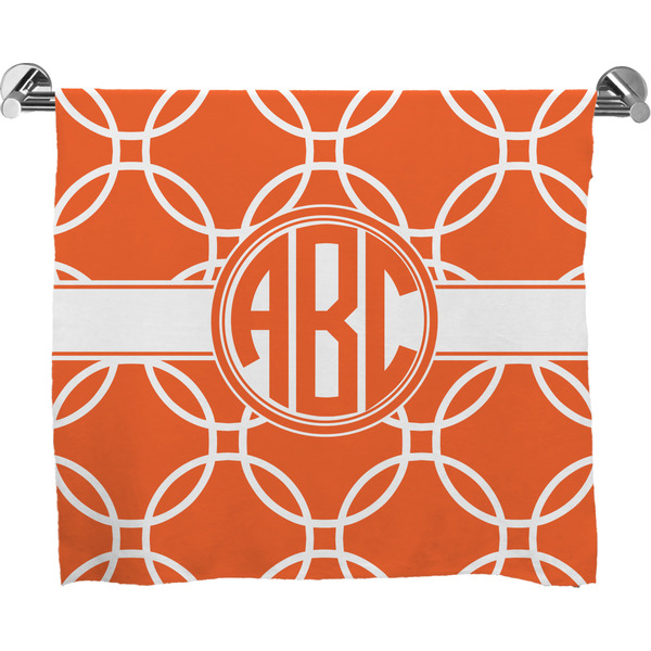 Custom Linked Circles Bath Towel (Personalized)