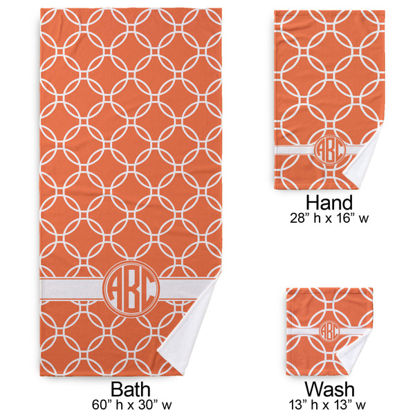 Linked Circles Bath Towel Sets - 3-piece - Approval