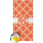 Linked Circles Beach Towel (Personalized)