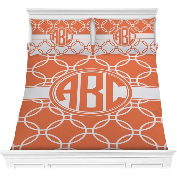 Custom Linked Circles Comforter Set - Full / Queen (Personalized)