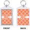 Linked Circles Bling Keychain (Front + Back)