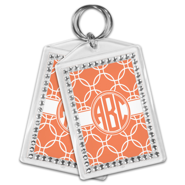 Linked Circles Bling Keychain - MAIN