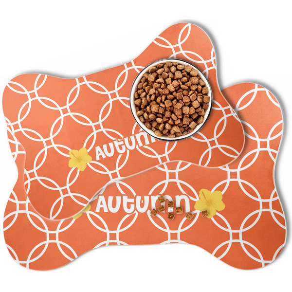 Linked Circles Bone Shaped Dog Mats - MAIN
