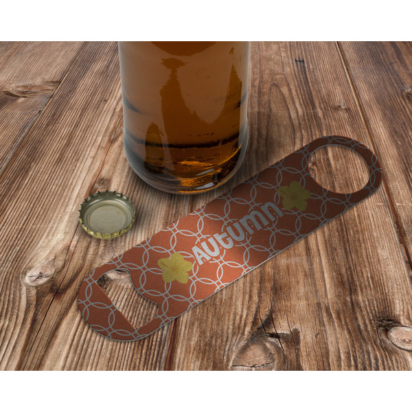Linked Circles Bottle Opener - In Use