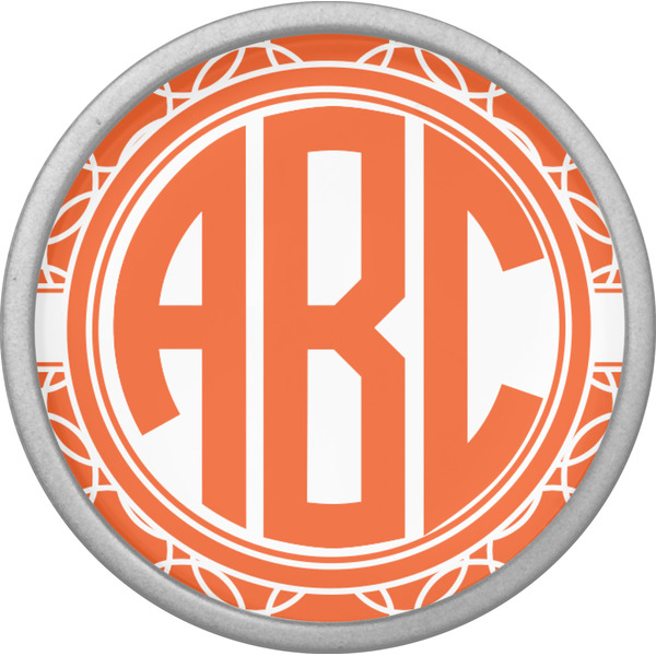 Linked Circles Cabinet Knob - Nickel - Front