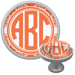 Linked Circles Cabinet Knob (Silver) (Personalized)