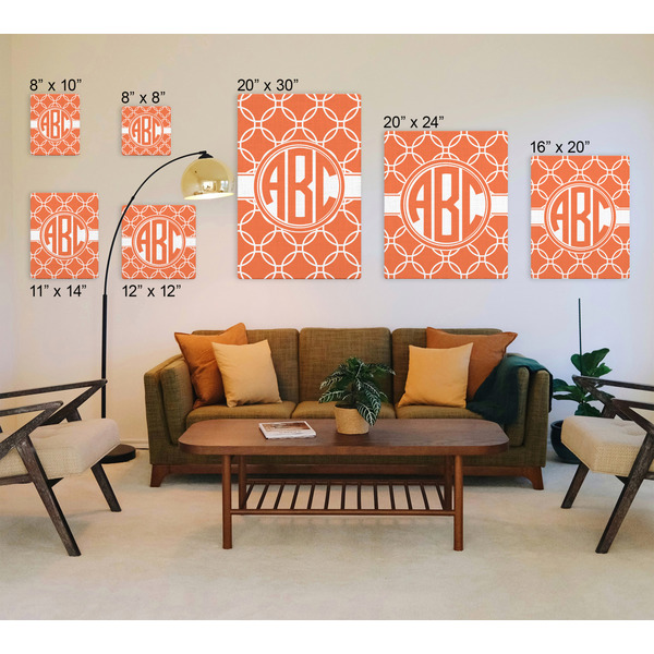 Linked Circles Canvas Prints - Multiple Sizes