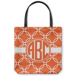 Linked Circles Canvas Tote Bag - Large - 18"x18" (Personalized)