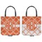 Linked Circles Canvas Tote - Front and Back