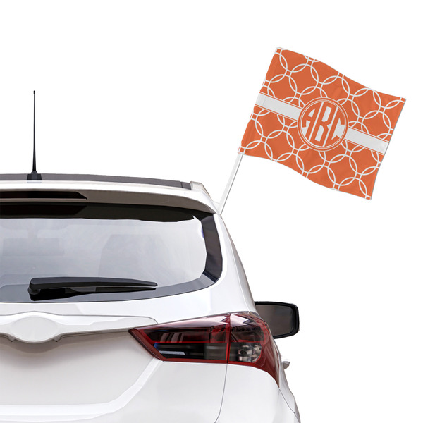 Linked Circles Car Flag - Large - LIFESTYLE