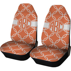 Linked Circles Car Seat Covers (Set of Two) (Personalized)
