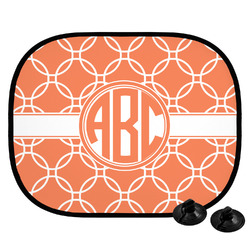 Linked Circles Car Side Window Sun Shade (Personalized)