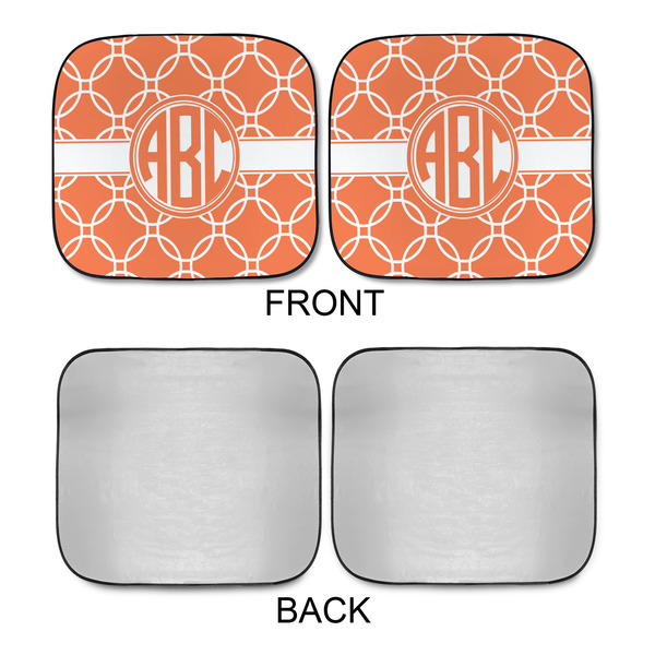 Linked Circles Car Sun Shades - APPROVAL
