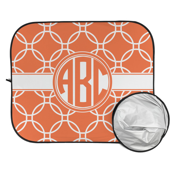 Linked Circles Car Sun Shades - FOLDED & UNFOLDED