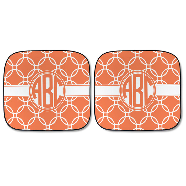 Linked Circles Car Sun Shades - FRONT