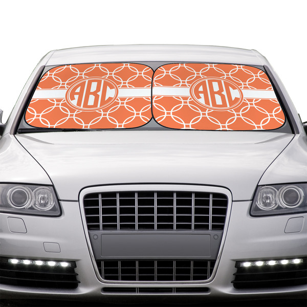 Linked Circles Car Sun Shades - IN CONTEXT