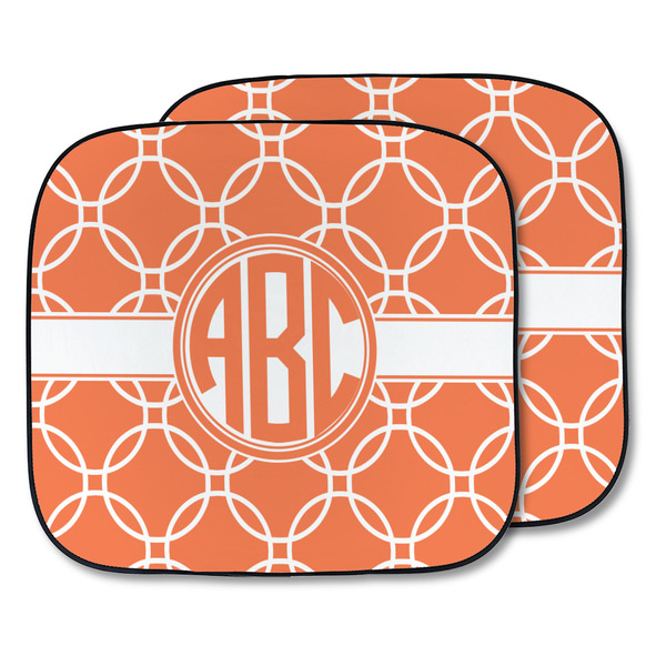 Custom Linked Circles Car Sun Shade - Two Piece (Personalized)