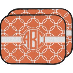 Linked Circles Car Floor Mats (Back Seat) (Personalized)