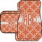 Linked Circles Car Floor Mats Set - 2 Front & 2 Back (Personalized)