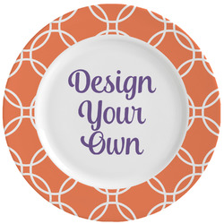 Linked Circles Ceramic Dinner Plates (Set of 4) (Personalized)