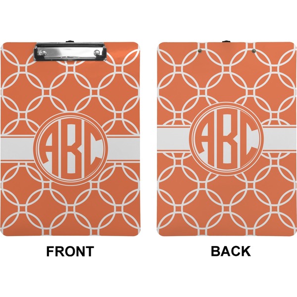 Linked Circles Clipboard (Letter) (Front + Back)