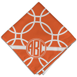 Linked Circles Cloth Dinner Napkin - Single w/ Monogram