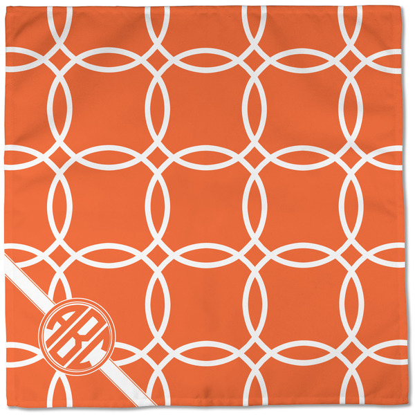 Linked Circles Cloth Napkins - Personalized Dinner (Full Open)