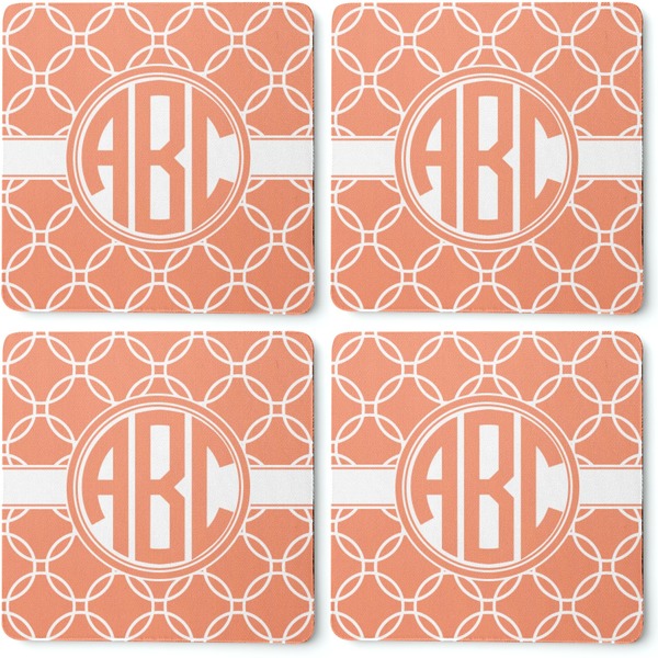 Linked Circles Coaster Rubber Back - Apvl