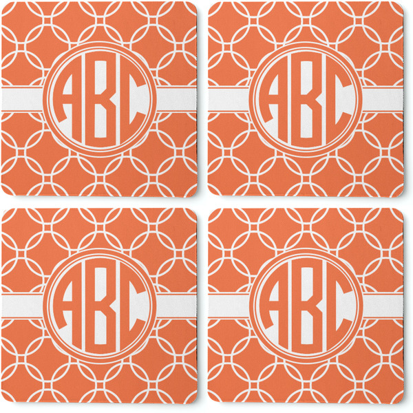 Linked Circles Coaster Rubber Back - Apvl