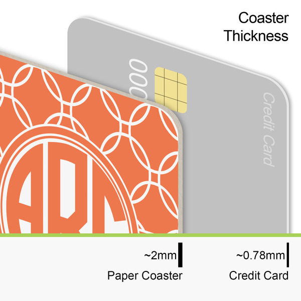 Linked Circles Coaster Thickness