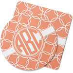 Linked Circles Rubber Backed Coaster (Personalized)