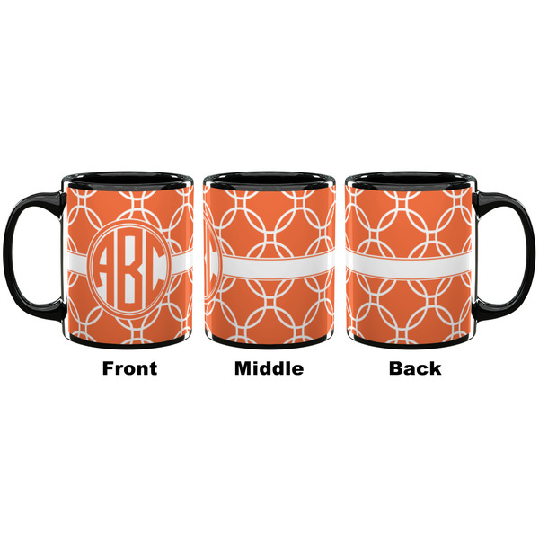 Linked Circles Coffee Mug - 11 oz - Black APPROVAL