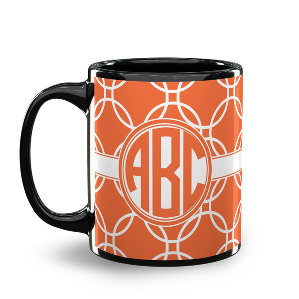 Linked Circles Coffee Mug - 11 oz - Black