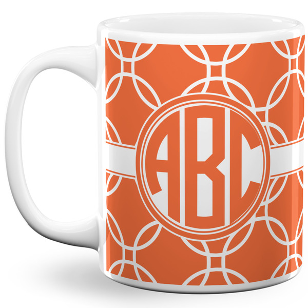 Custom Linked Circles 11 Oz Coffee Mug - White (Personalized)