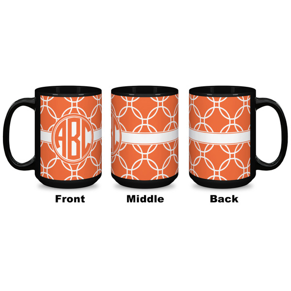 Linked Circles Coffee Mug - 15 oz - Black APPROVAL