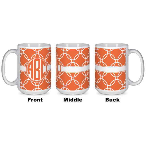 Linked Circles Coffee Mug - 15 oz - White APPROVAL