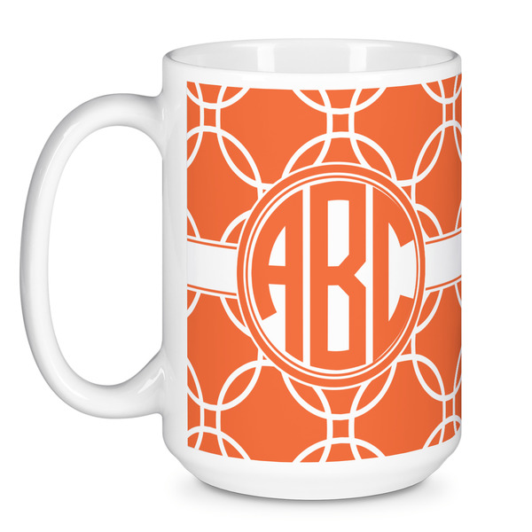 Linked Circles Coffee Mug - 15 oz - White