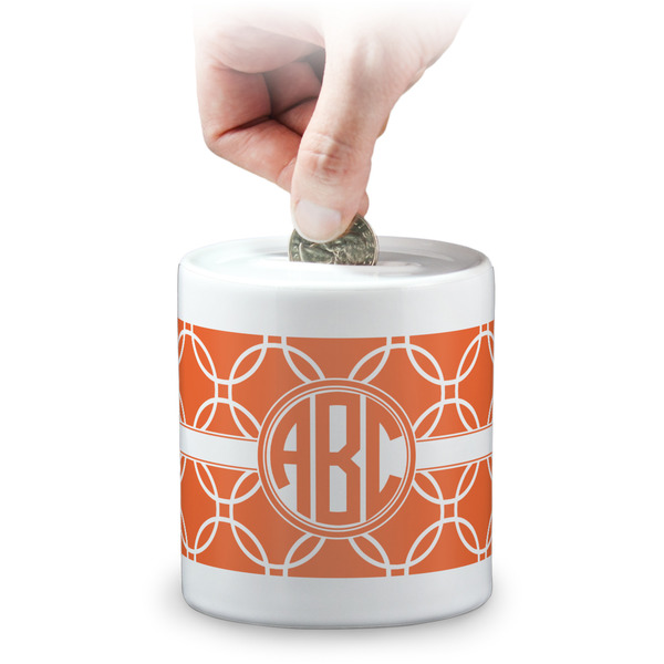 Custom Linked Circles Coin Bank (Personalized)
