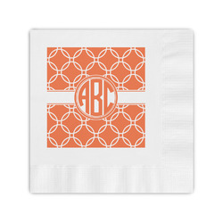 Linked Circles Coined Cocktail Napkins (Personalized)