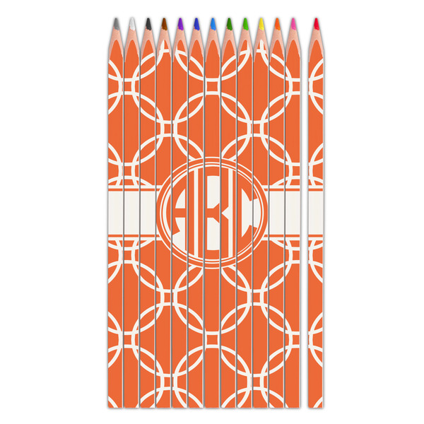 Custom Linked Circles Colored Pencils (Personalized)