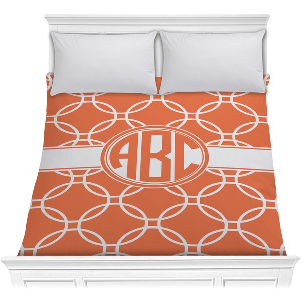 Custom Linked Circles Comforter - Full / Queen (Personalized)