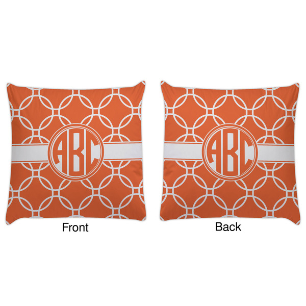 Linked Circles Decorative Pillow Case - Approval